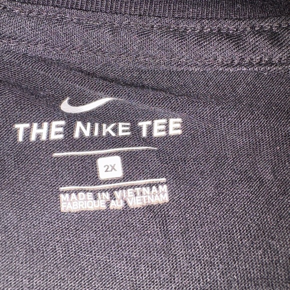 Women’s Nike Black Tee with Animal Print Text, 2x - Picture 3 of 3